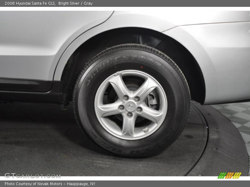 Bright Silver / Gray 2008 Hyundai Santa Fe GLS