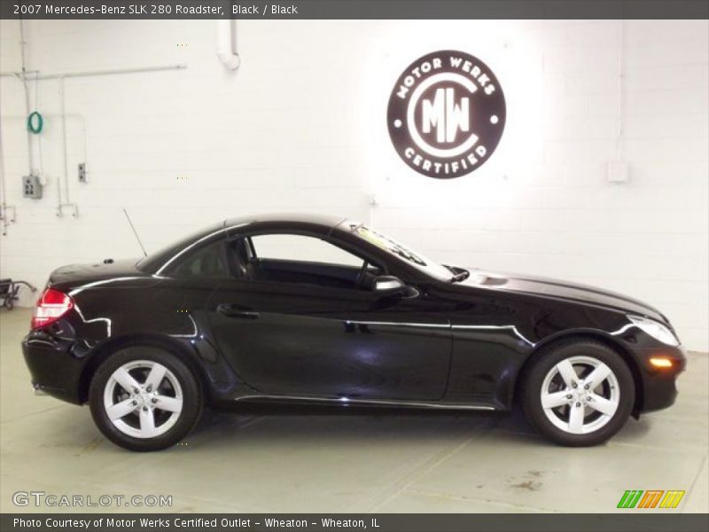Black / Black 2007 Mercedes-Benz SLK 280 Roadster