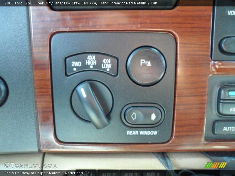Dark Toreador Red Metallic / Tan 2005 Ford F250 Super Duty Lariat FX4 Crew Cab 4x4