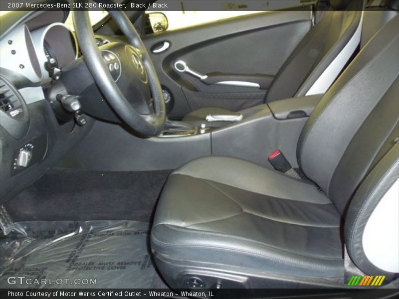 Black / Black 2007 Mercedes-Benz SLK 280 Roadster