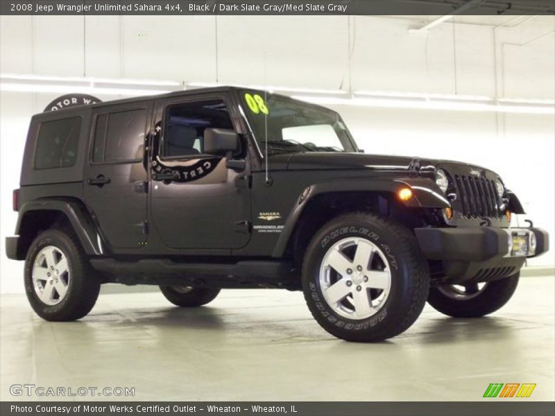 Black / Dark Slate Gray/Med Slate Gray 2008 Jeep Wrangler Unlimited Sahara 4x4