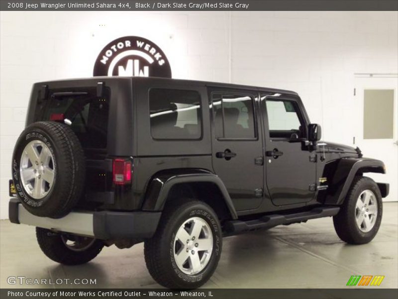 Black / Dark Slate Gray/Med Slate Gray 2008 Jeep Wrangler Unlimited Sahara 4x4