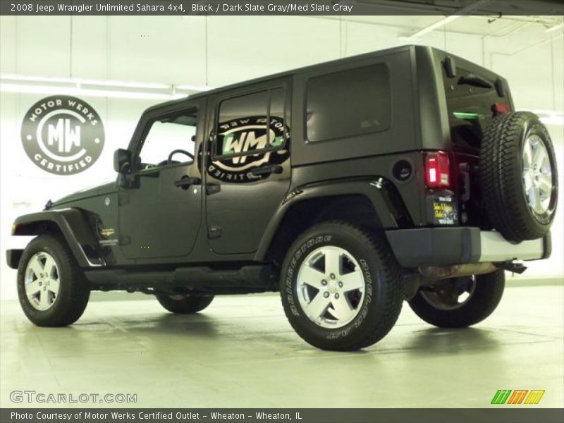 Black / Dark Slate Gray/Med Slate Gray 2008 Jeep Wrangler Unlimited Sahara 4x4