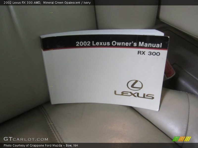 Mineral Green Opalescent / Ivory 2002 Lexus RX 300 AWD