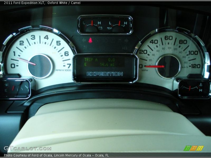 Oxford White / Camel 2011 Ford Expedition XLT