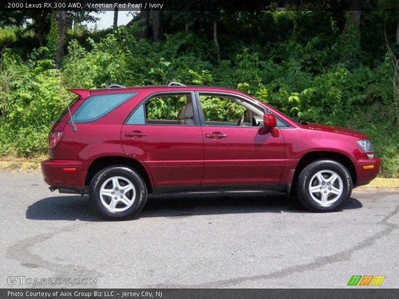 Venetian Red Pearl / Ivory 2000 Lexus RX 300 AWD