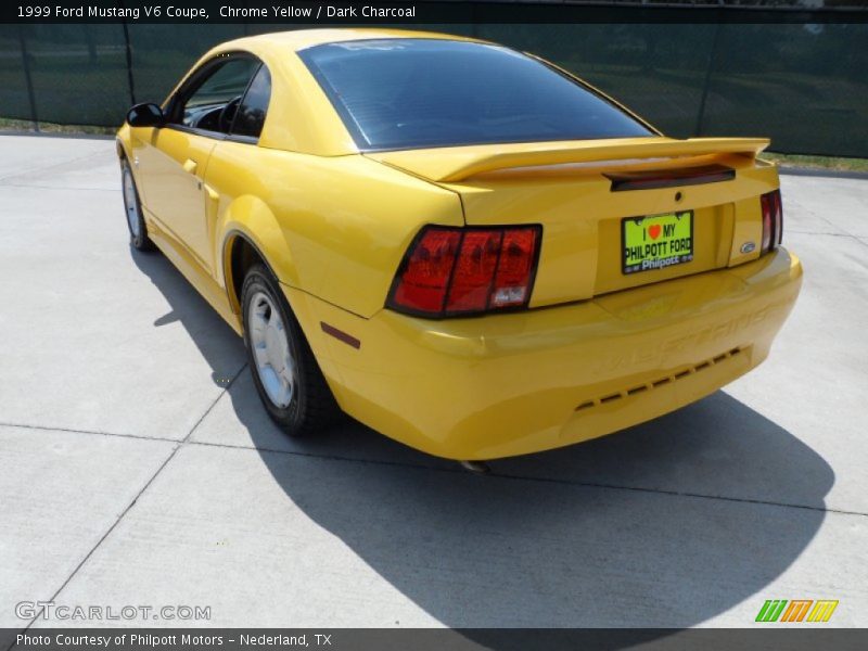 Chrome Yellow / Dark Charcoal 1999 Ford Mustang V6 Coupe