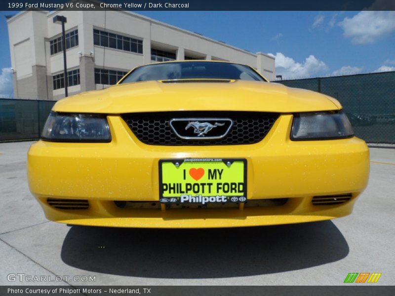 Chrome Yellow / Dark Charcoal 1999 Ford Mustang V6 Coupe