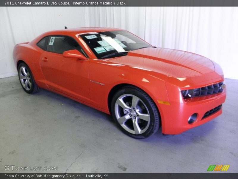 Inferno Orange Metallic / Black 2011 Chevrolet Camaro LT/RS Coupe