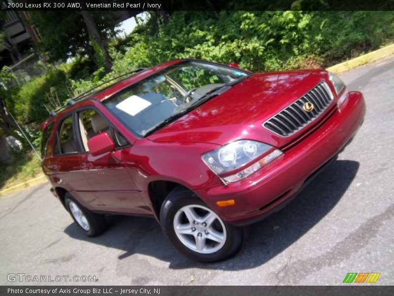 Venetian Red Pearl / Ivory 2000 Lexus RX 300 AWD