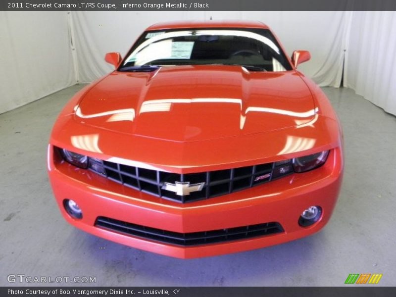 Inferno Orange Metallic / Black 2011 Chevrolet Camaro LT/RS Coupe