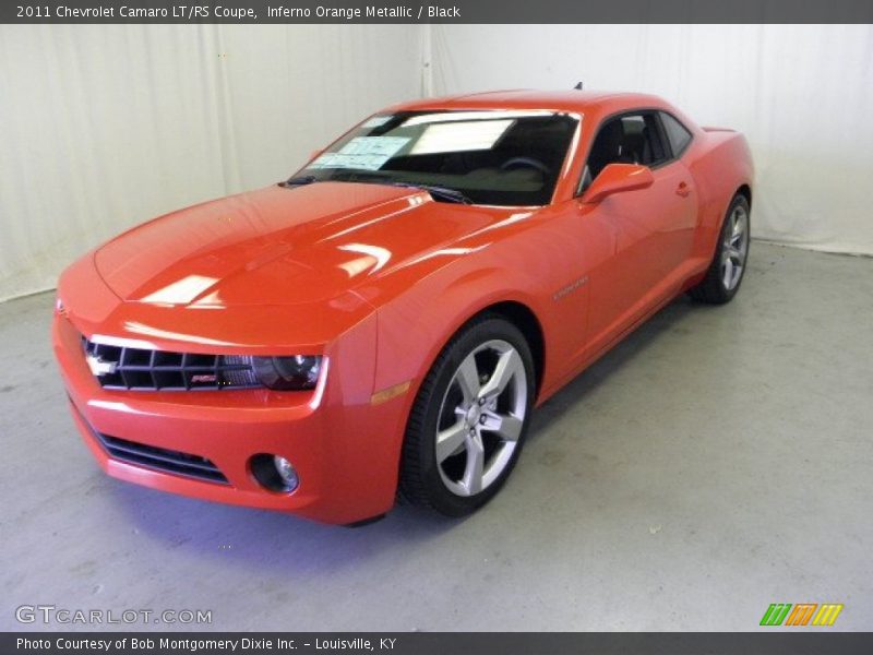 Inferno Orange Metallic / Black 2011 Chevrolet Camaro LT/RS Coupe