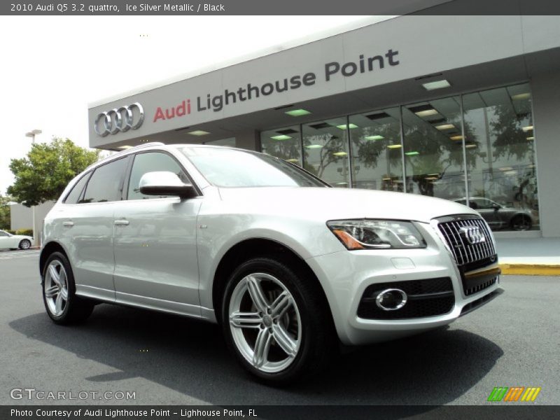 Ice Silver Metallic / Black 2010 Audi Q5 3.2 quattro