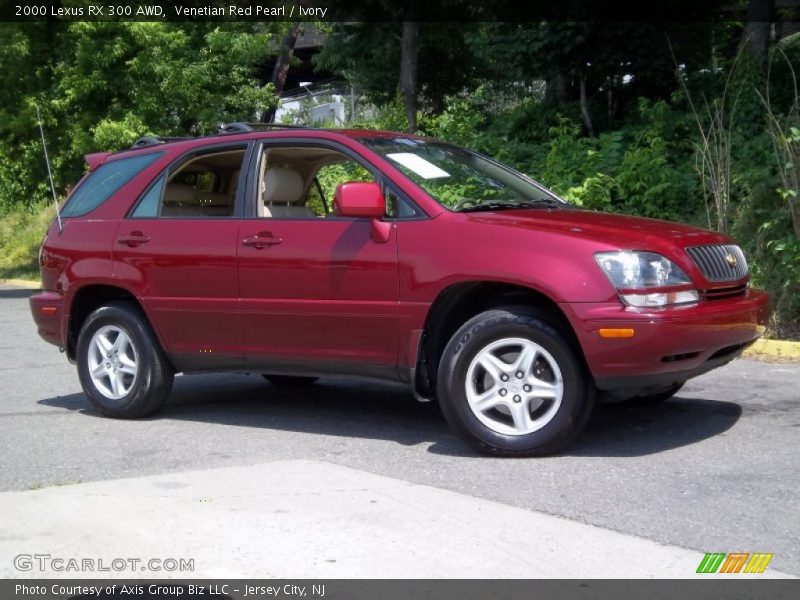 Venetian Red Pearl / Ivory 2000 Lexus RX 300 AWD