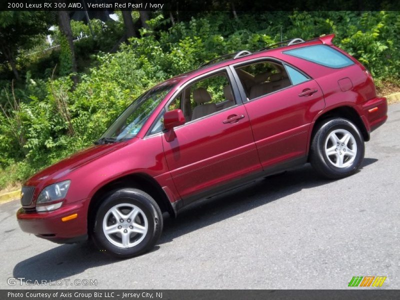 Venetian Red Pearl / Ivory 2000 Lexus RX 300 AWD