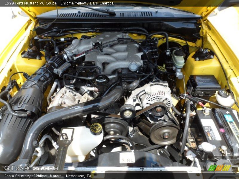  1999 Mustang V6 Coupe Engine - 3.8 Liter OHV 12-Valve V6