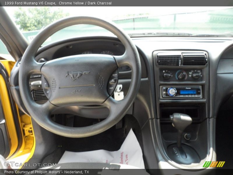 Chrome Yellow / Dark Charcoal 1999 Ford Mustang V6 Coupe