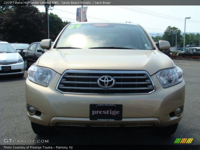 Sandy Beach Metallic / Sand Beige 2009 Toyota Highlander Limited 4WD
