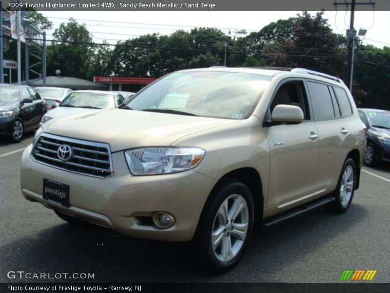 Sandy Beach Metallic / Sand Beige 2009 Toyota Highlander Limited 4WD