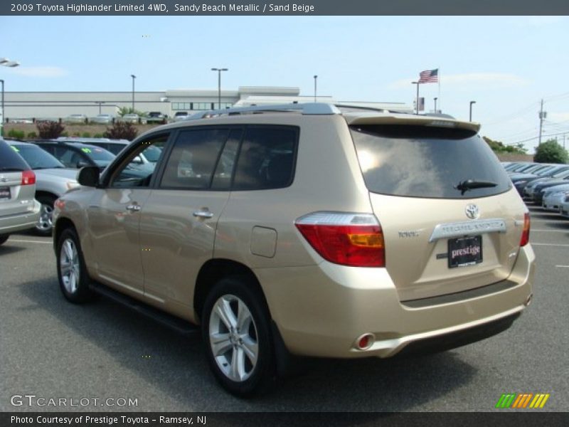 Sandy Beach Metallic / Sand Beige 2009 Toyota Highlander Limited 4WD