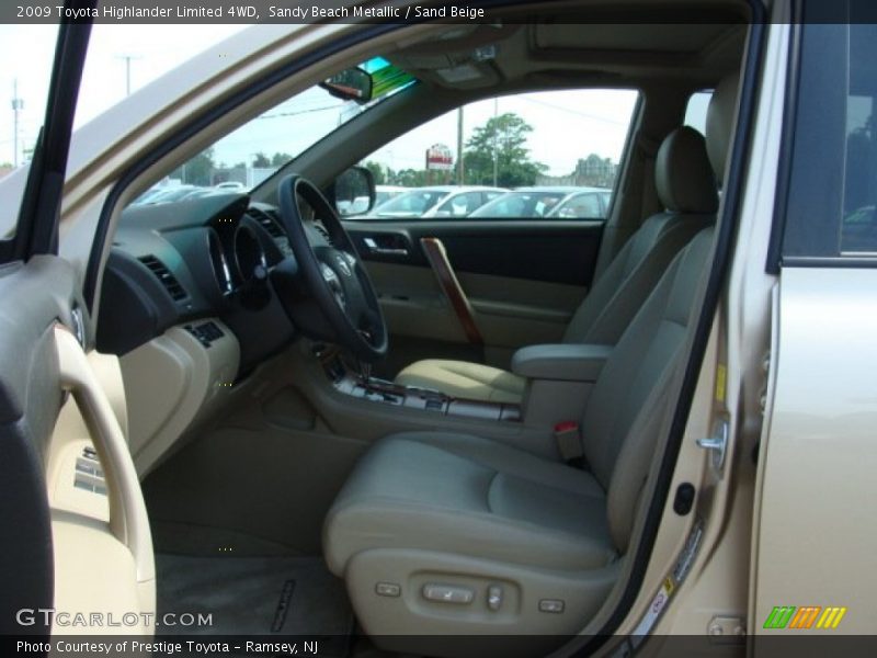 Sandy Beach Metallic / Sand Beige 2009 Toyota Highlander Limited 4WD