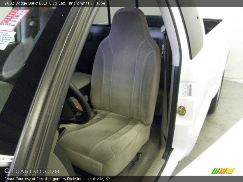 Bright White / Taupe 2002 Dodge Dakota SLT Club Cab