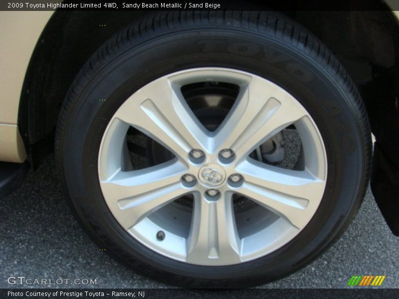 Sandy Beach Metallic / Sand Beige 2009 Toyota Highlander Limited 4WD