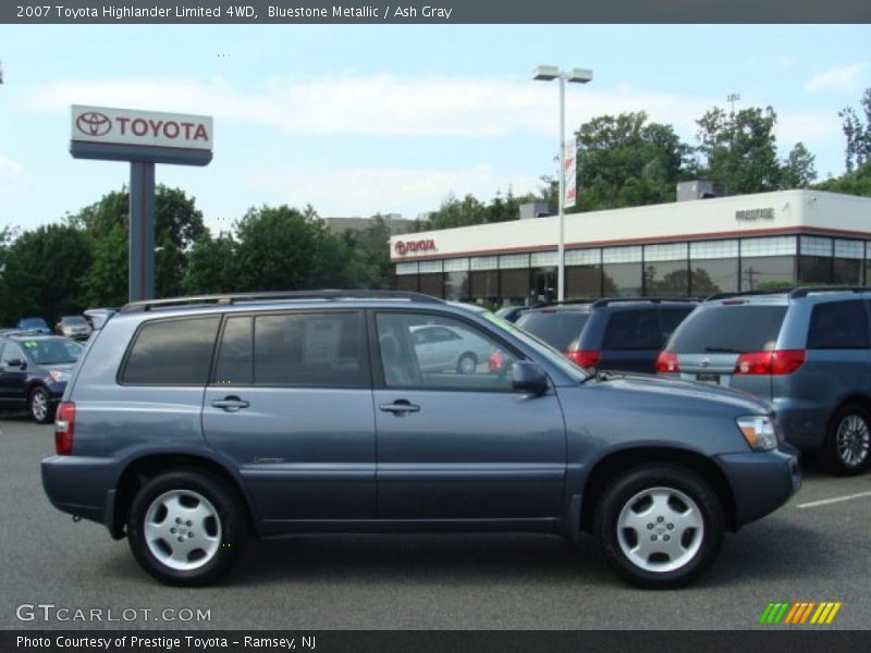 Bluestone Metallic / Ash Gray 2007 Toyota Highlander Limited 4WD