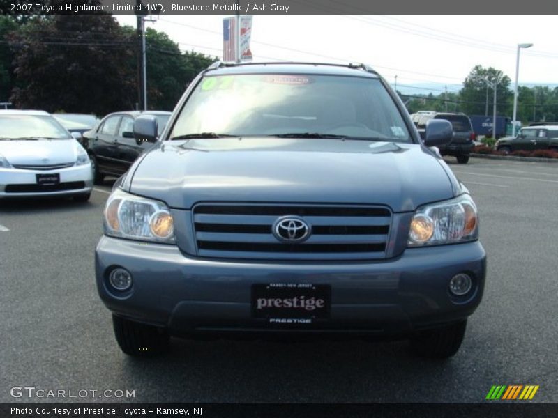 Bluestone Metallic / Ash Gray 2007 Toyota Highlander Limited 4WD
