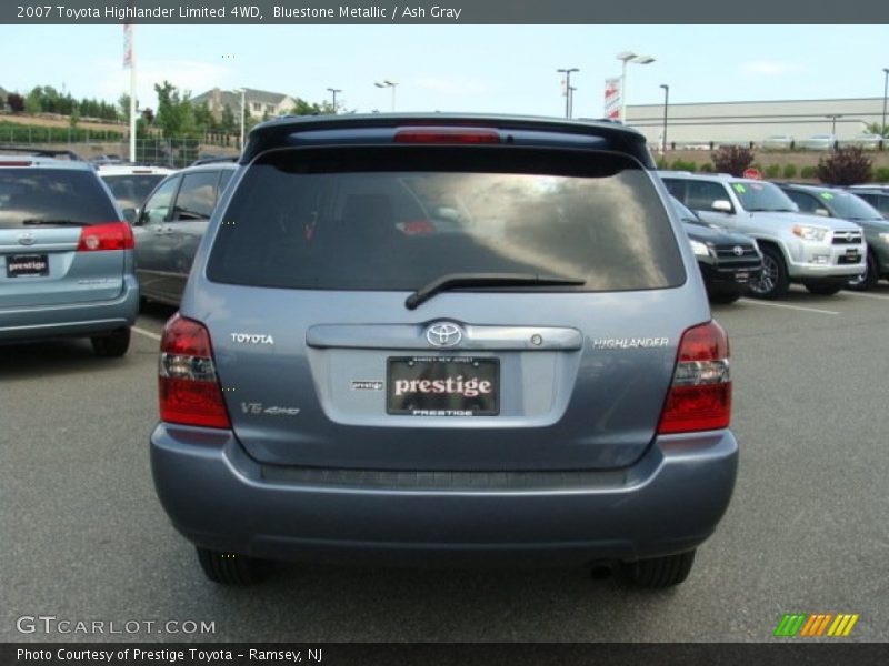 Bluestone Metallic / Ash Gray 2007 Toyota Highlander Limited 4WD