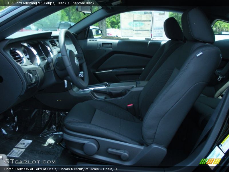  2012 Mustang V6 Coupe Charcoal Black Interior