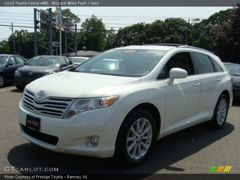 Blizzard White Pearl / Ivory 2010 Toyota Venza AWD