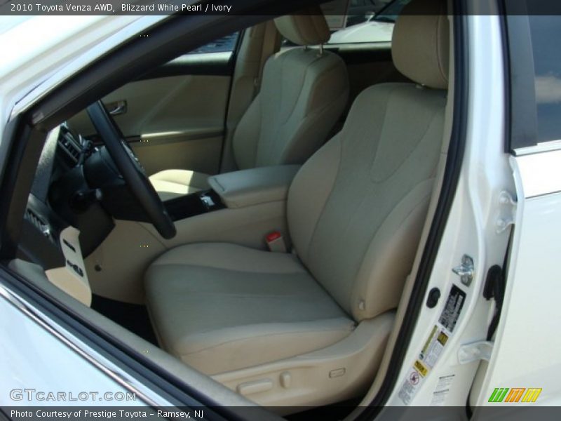 Blizzard White Pearl / Ivory 2010 Toyota Venza AWD