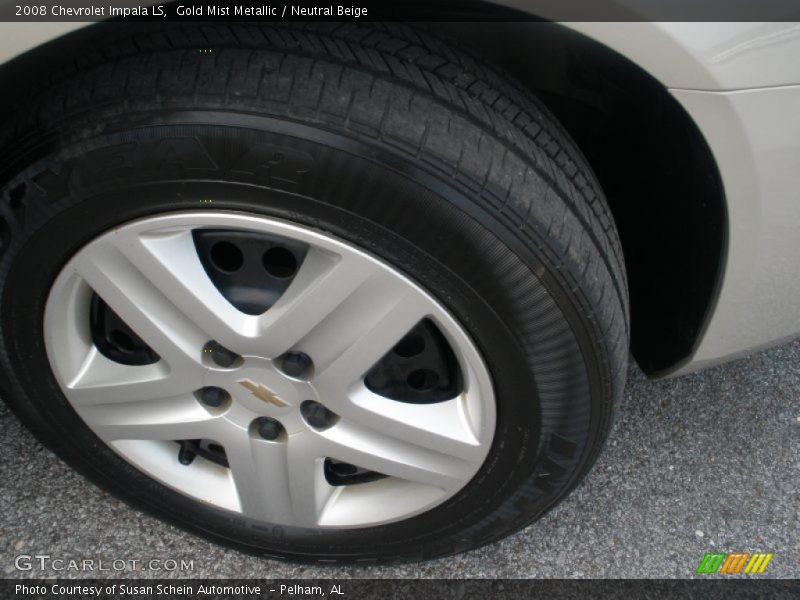 Gold Mist Metallic / Neutral Beige 2008 Chevrolet Impala LS