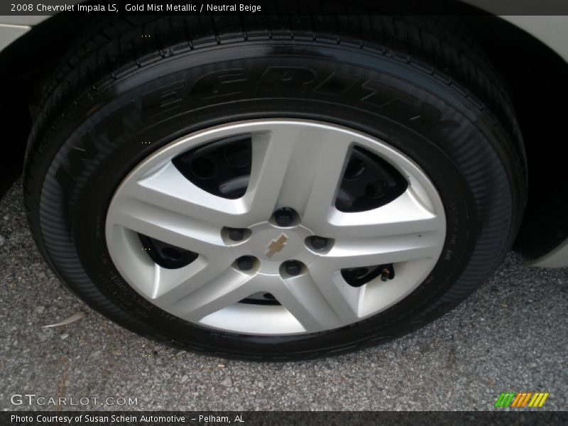Gold Mist Metallic / Neutral Beige 2008 Chevrolet Impala LS