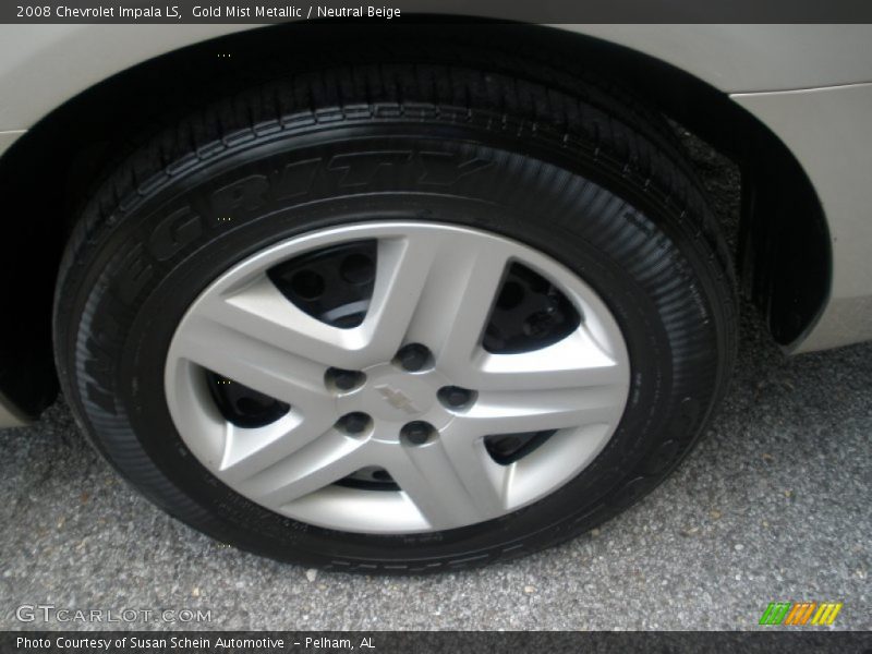 Gold Mist Metallic / Neutral Beige 2008 Chevrolet Impala LS