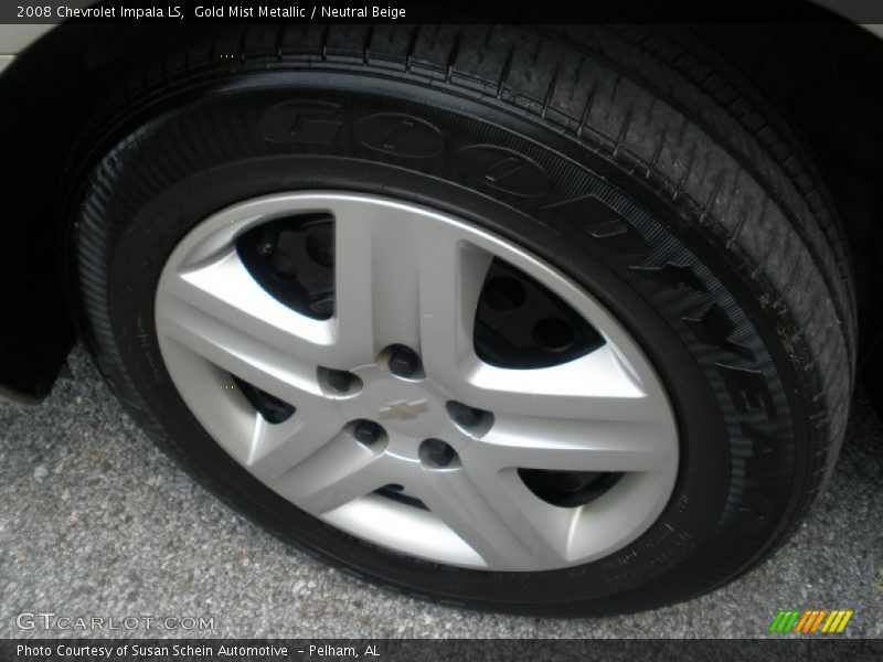 Gold Mist Metallic / Neutral Beige 2008 Chevrolet Impala LS