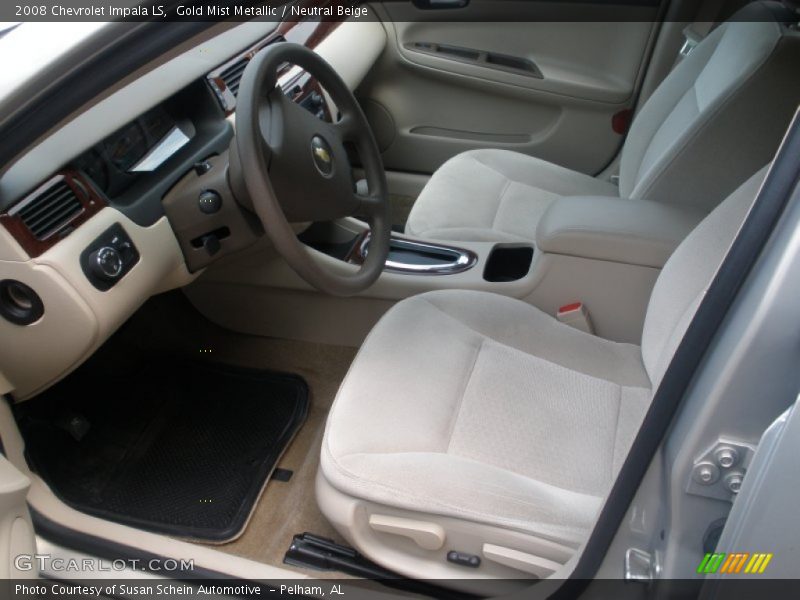 Gold Mist Metallic / Neutral Beige 2008 Chevrolet Impala LS