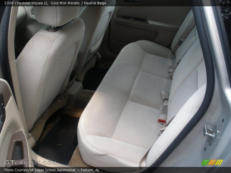 Gold Mist Metallic / Neutral Beige 2008 Chevrolet Impala LS
