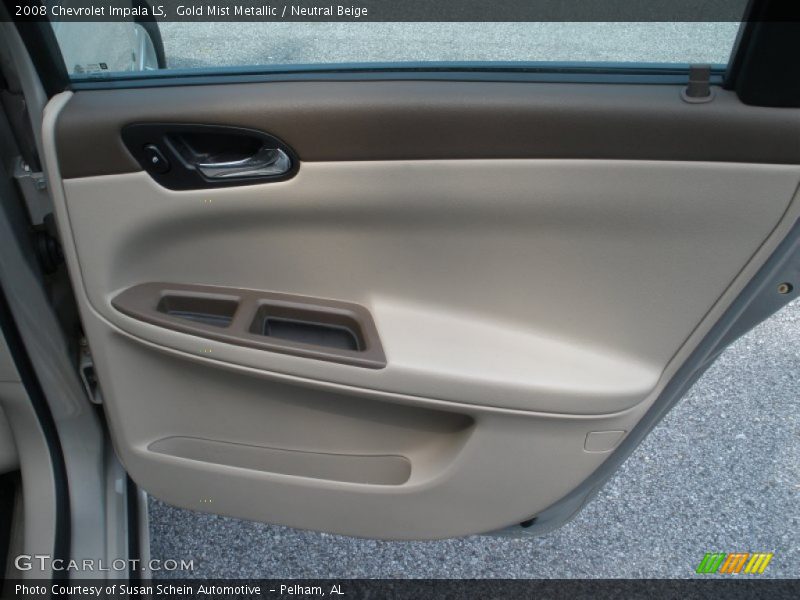 Gold Mist Metallic / Neutral Beige 2008 Chevrolet Impala LS