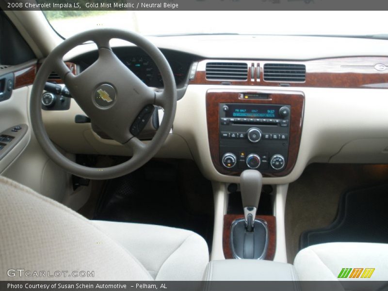 Gold Mist Metallic / Neutral Beige 2008 Chevrolet Impala LS