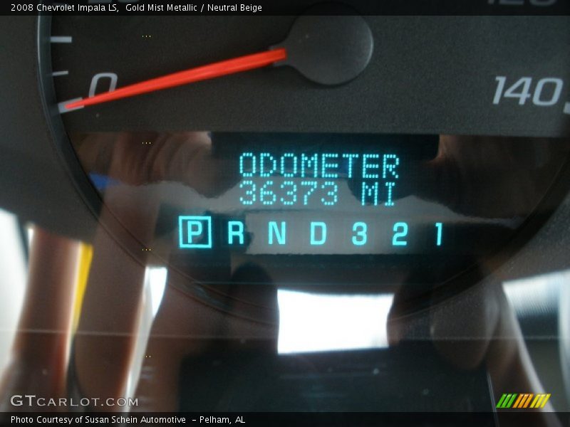 Gold Mist Metallic / Neutral Beige 2008 Chevrolet Impala LS