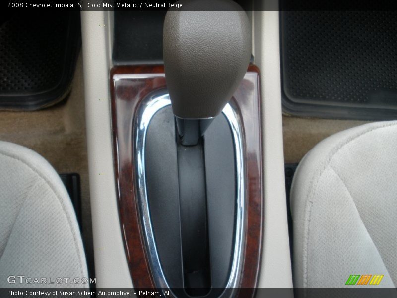 Gold Mist Metallic / Neutral Beige 2008 Chevrolet Impala LS