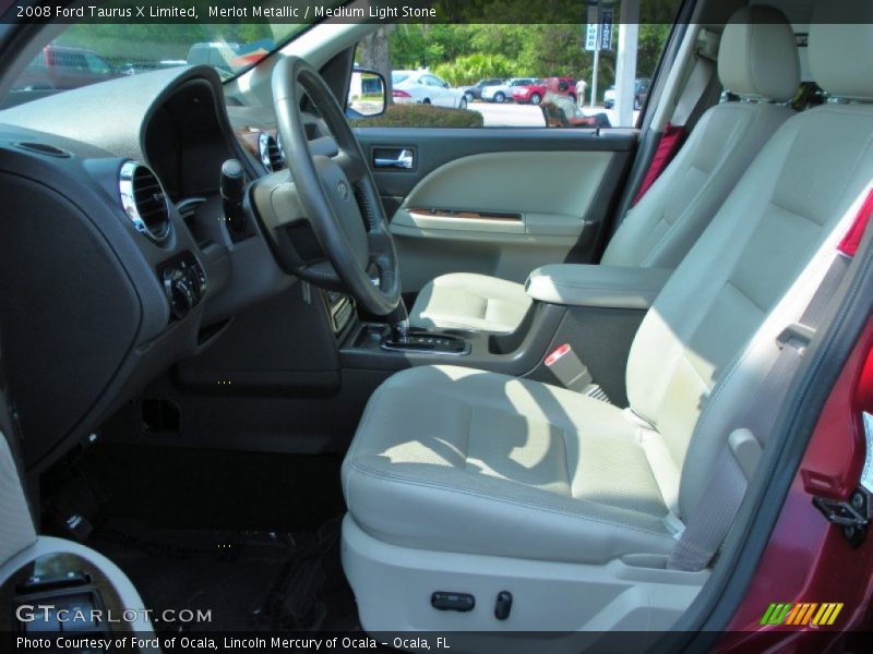 Merlot Metallic / Medium Light Stone 2008 Ford Taurus X Limited