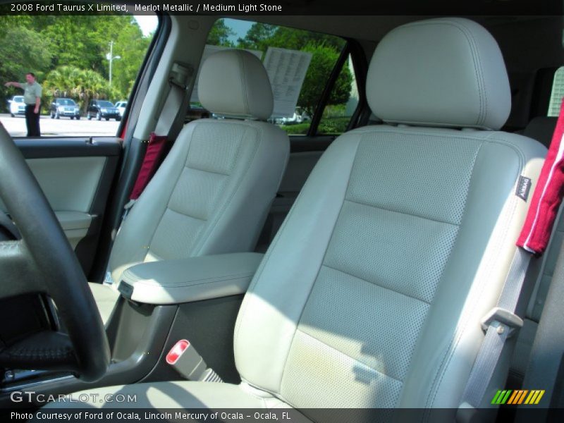 Merlot Metallic / Medium Light Stone 2008 Ford Taurus X Limited