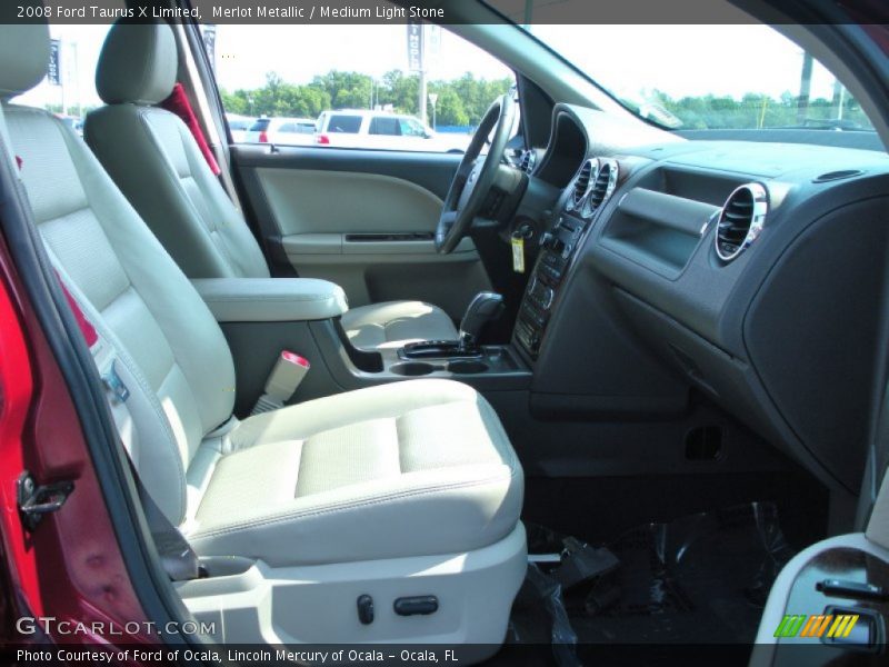 Merlot Metallic / Medium Light Stone 2008 Ford Taurus X Limited