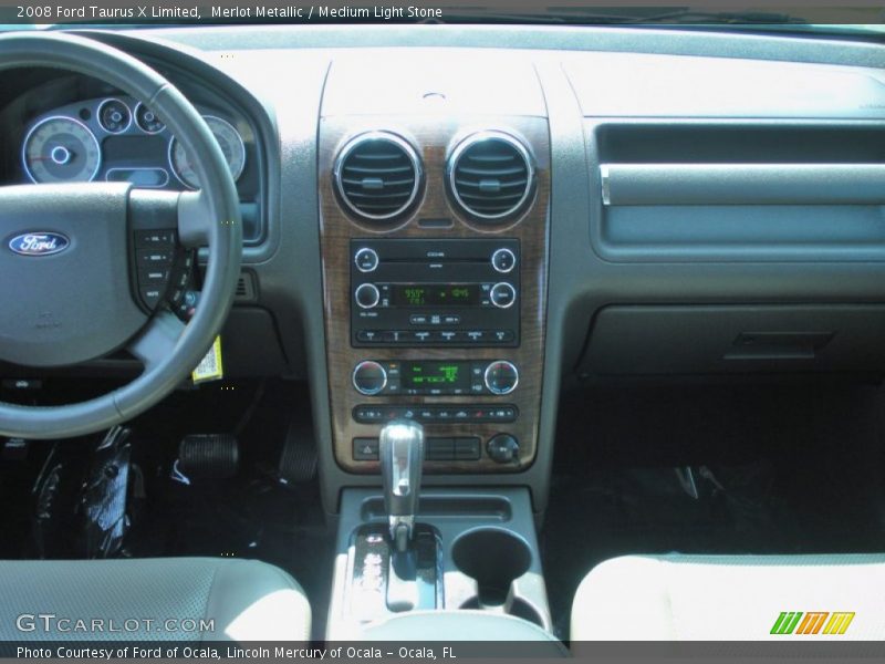 Merlot Metallic / Medium Light Stone 2008 Ford Taurus X Limited