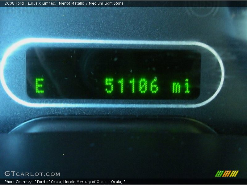 Merlot Metallic / Medium Light Stone 2008 Ford Taurus X Limited