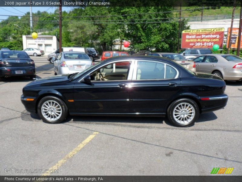  2008 X-Type 3.0 Sedan Ebony Black
