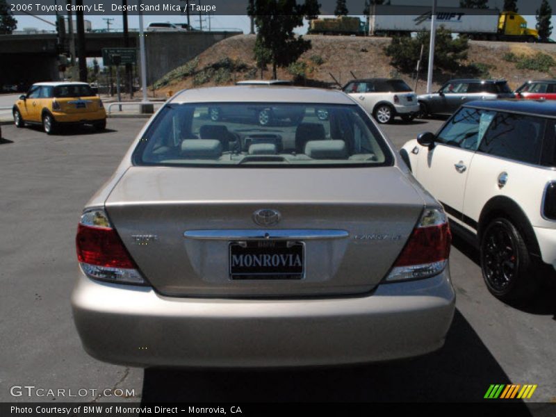 Desert Sand Mica / Taupe 2006 Toyota Camry LE
